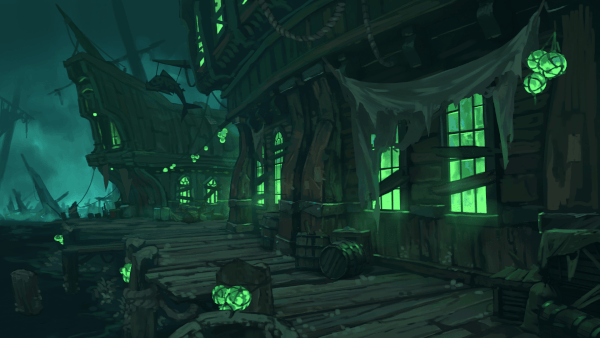 Haunted Dockside Tavern Digital Map & Reveal Pack